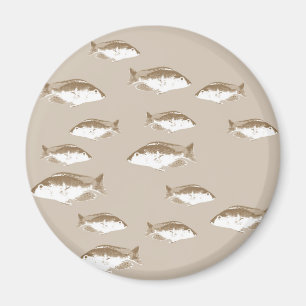 Sepia fish magnet