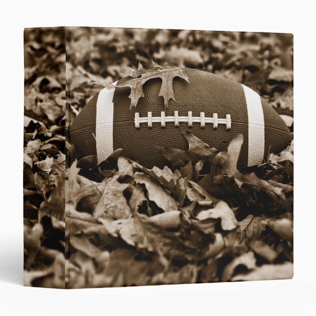Sepia Football 1.5" Photo Album Binder (Front/Spine)