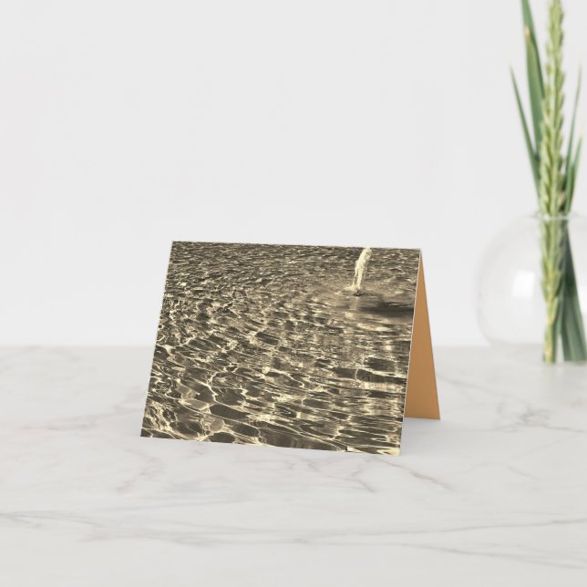 Sepia Fountain Card (Front)