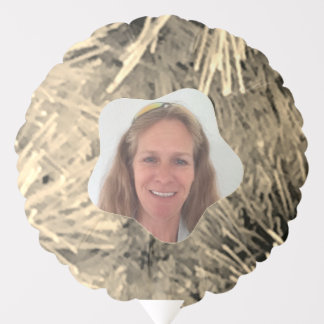 Sepia Frost Star Photo Frame Balloon