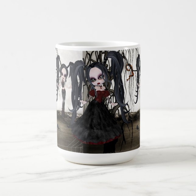 Sepia Goth Girl Coffee Mug (Center)