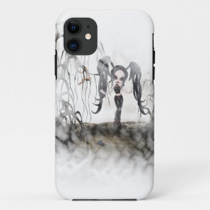 Sepia Goth Girl Vignette iPhone 11 Case