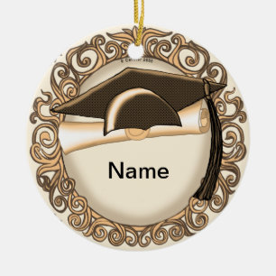 Sepia Graduation Cap ornament 