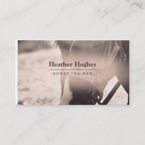 Sepia Horse Business Card