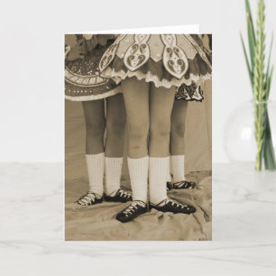 Sepia Irish Dance Card