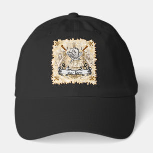 Sepia knight Shield surname Hat