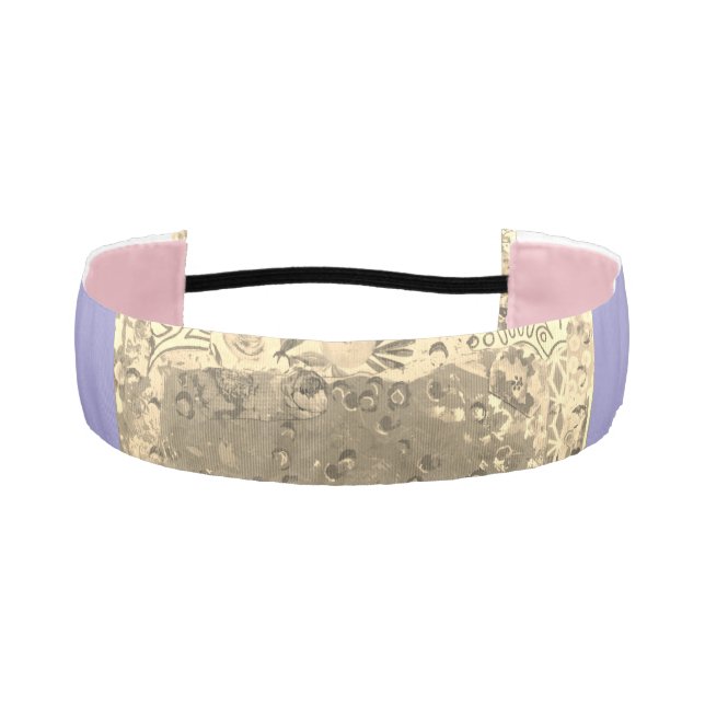 Sepia & Lavender Athletic Headband (Front)