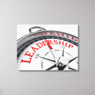 Sepia leadership artwork canvas print