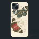 Sepia Leaves with Colorful Butterflies iPhone 13 Case<br><div class="desc">The wings of these colorful butterflies stand out wonderfully against the sepia tones of the hand drawn leaves in this piece. The captivating beauty of this print would look amazing in your home. Buy a copy today!</div>