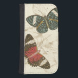 Sepia Leaves with Colorful Butterflies Galaxy S4 Wallet Case<br><div class="desc">The wings of these colorful butterflies stand out wonderfully against the sepia tones of the hand drawn leaves in this piece. The captivating beauty of this print would look amazing in your home. Buy a copy today!</div>