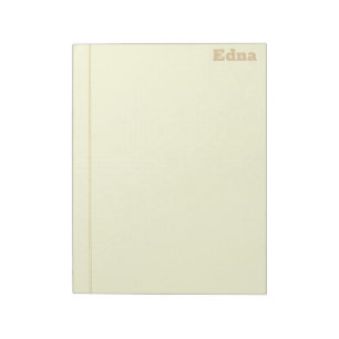 Sepia Legal Pad With Name No Lines