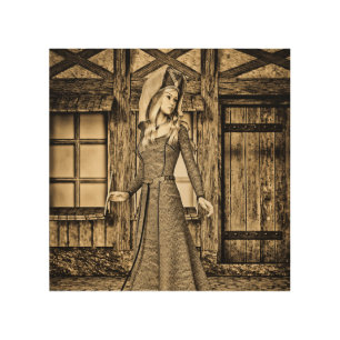 Sepia Medieval Princess Renaissance Art