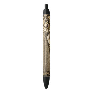 Sepia Medieval Princess Renaissance Art Pen