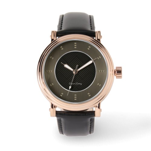 Sepia Metallic Luxury Watch