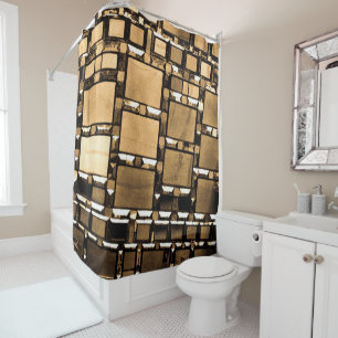 Sepia Mirror Shower Curtain