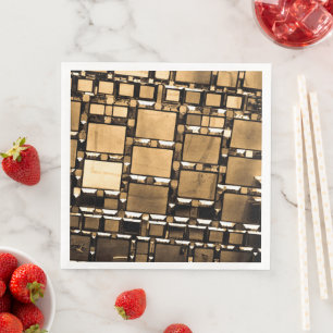 Sepia Mirrors Paper Dinner Napkins