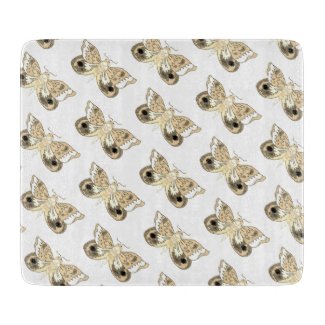 Sepia Moth/Butterfly Altar Tile Hoodoo Rootwork Cutting Board