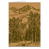 Sepia Mountains and Forest (Front)