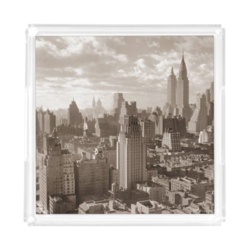 Sepia New York City Acrylic Tray