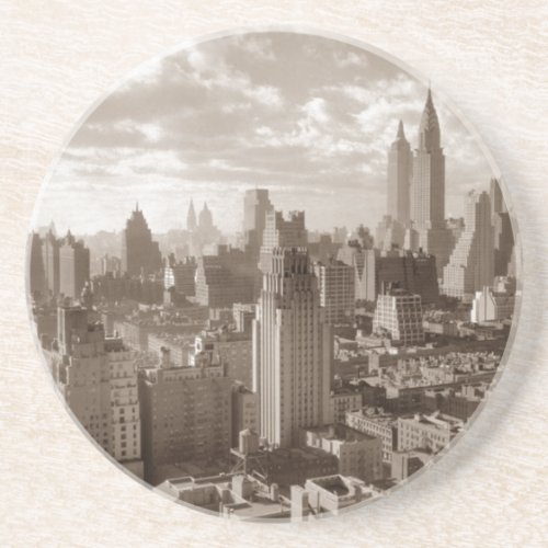 Sepia New York City Coaster