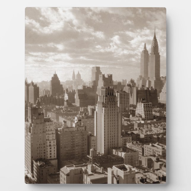 Sepia New York City Plaque (Front)