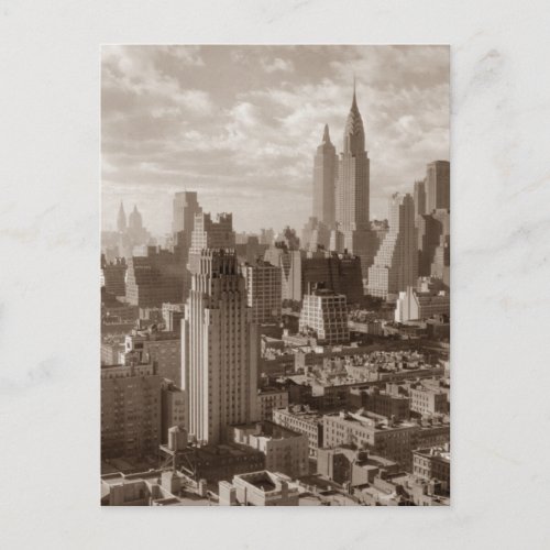 Sepia New York City Postcard