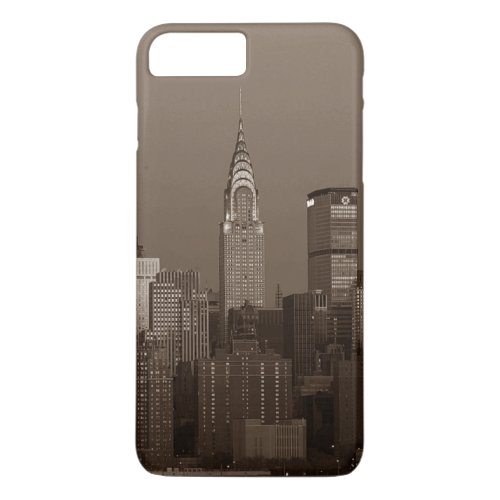 Sepia New York City Skyline iPhone 8 Plus7 Plus Case