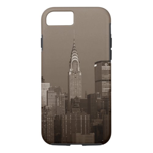 Sepia New York City Skyline iPhone 87 Case