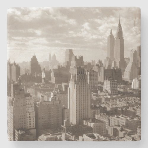 Sepia New York City Stone Coaster