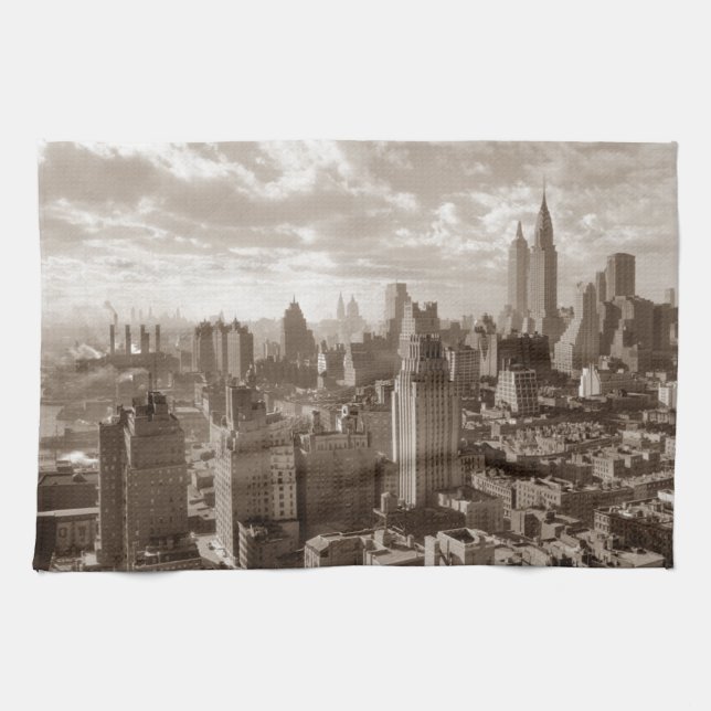 Sepia New York City Towel (Horizontal)