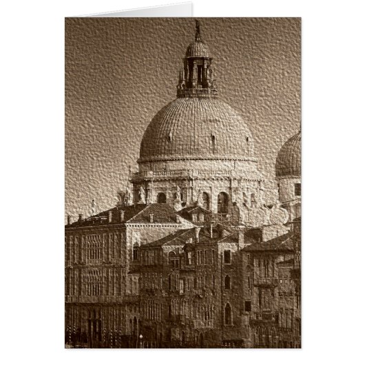 Sepia Paper Effect Venice Grand Canal (Front)