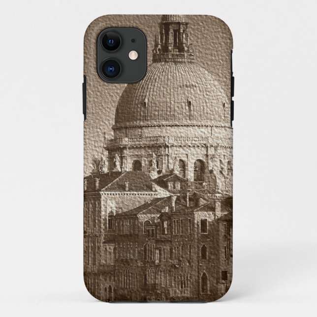 Sepia Paper Effect Venice Grand Canal Case-Mate iPhone Case (Back)