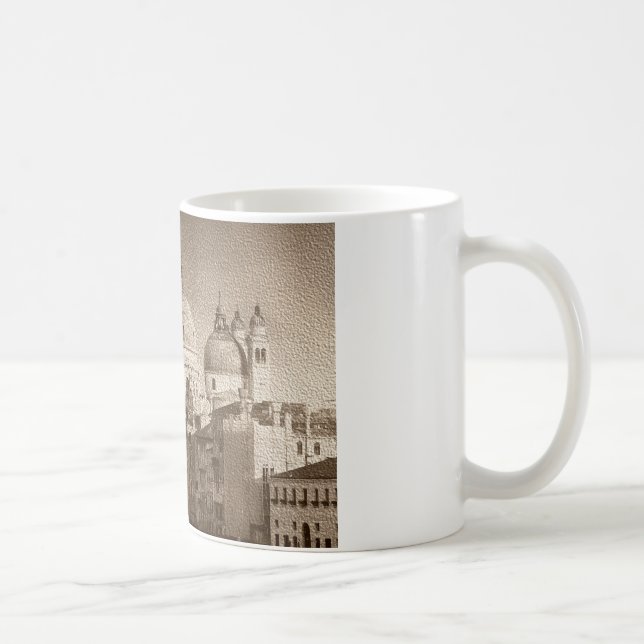 Sepia Paper Effect Venice Grand Canal Coffee Mug (Right)