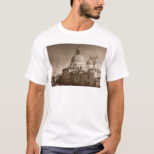 Sepia Paper Effect Venice Grand Canal T_Shirt