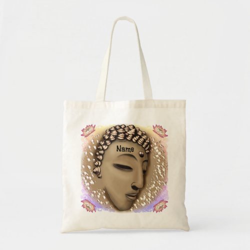Sepia Peace Buddha Tote Bag