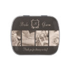 Sepia Photos Biker Wedding Favor Candy Tin