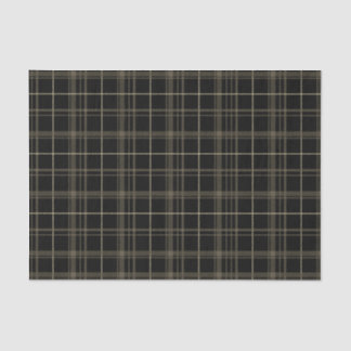 Sepia Plaid Tissue Paper