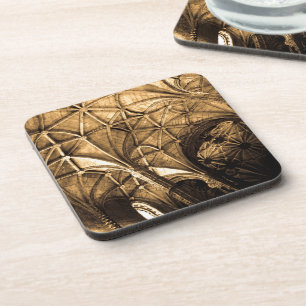 Sepia Portuguese Ceiling Beverage Coaster
