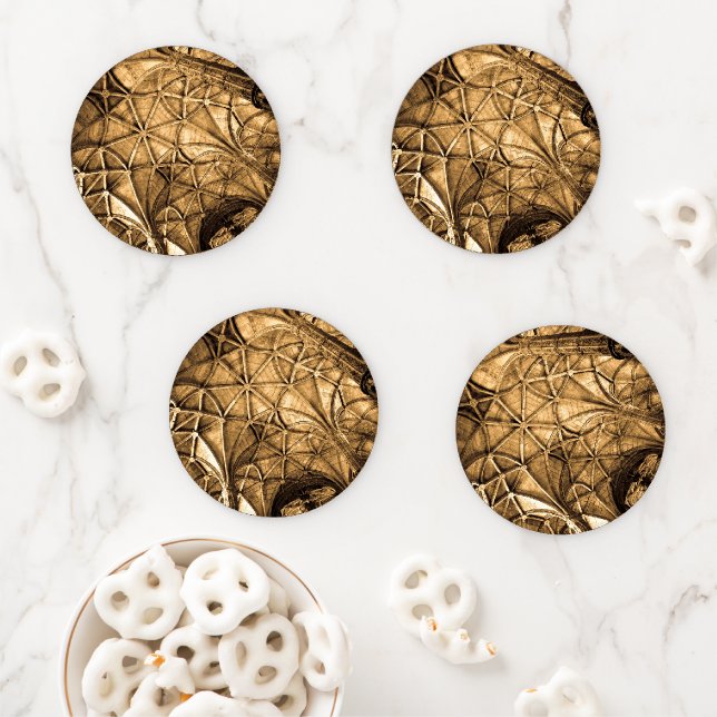 Sepia Portuguese Ceiling Coaster Set (In Situ)