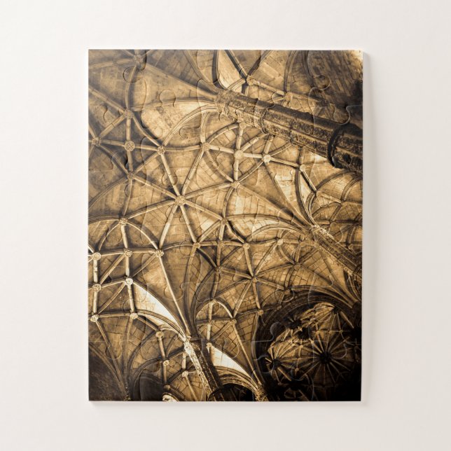 Sepia Portuguese Ceiling Jigsaw Puzzle (Vertical)