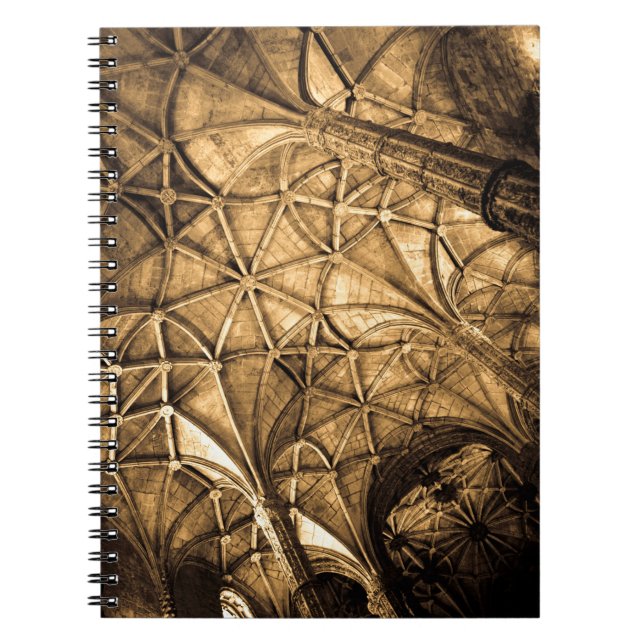 Sepia Portuguese Ceiling Notebook (Front)