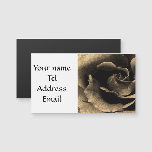 Sepia Rose in Ink (Front/Back)