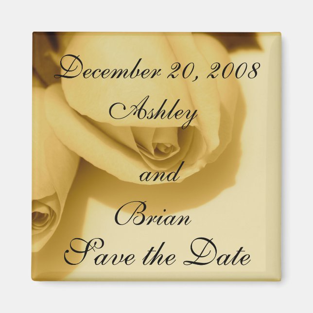 Sepia Roses Magnet (Front)