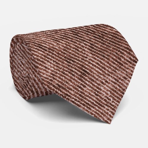 Sepia Skin Denim Pattern Neck Tie