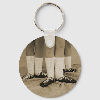 Sepia Soft Shoes Keychain