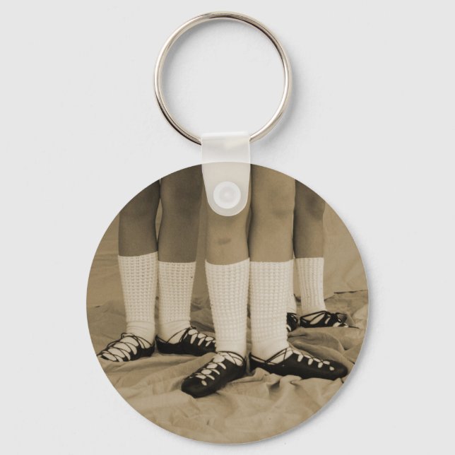 Sepia Soft Shoes Keychain (Front)