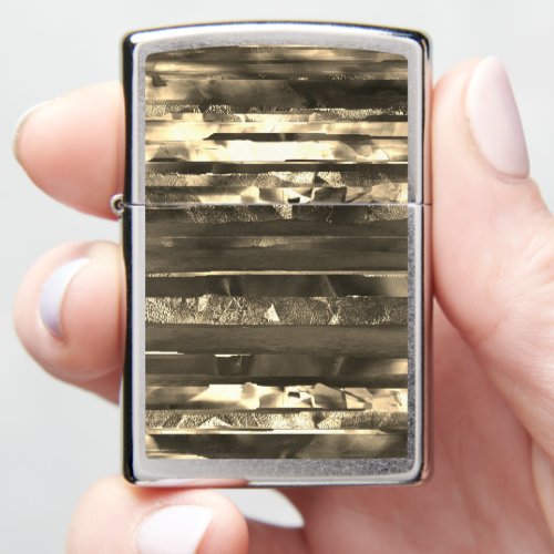 Sepia stripes torn from smudged and grainy texture zippo lighter