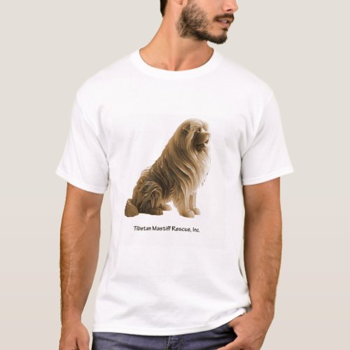 Sepia Tibetan Mastiff T_Shirt