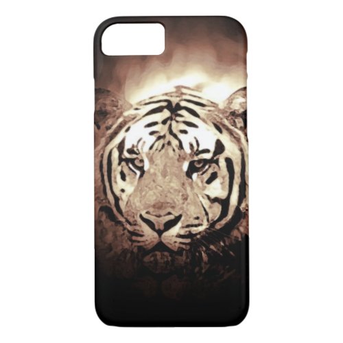 Sepia Tiger iPhone 87 Case