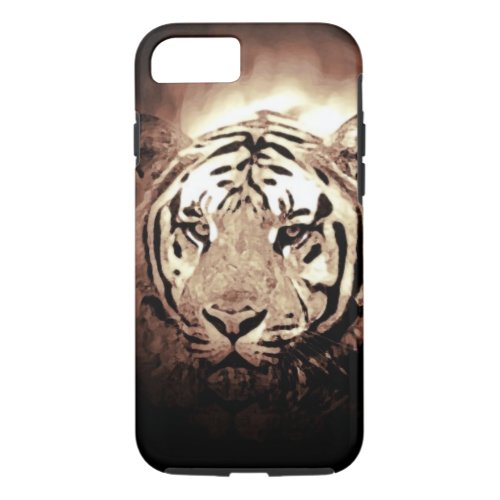 Sepia Tiger Tough iPhone 7 Case